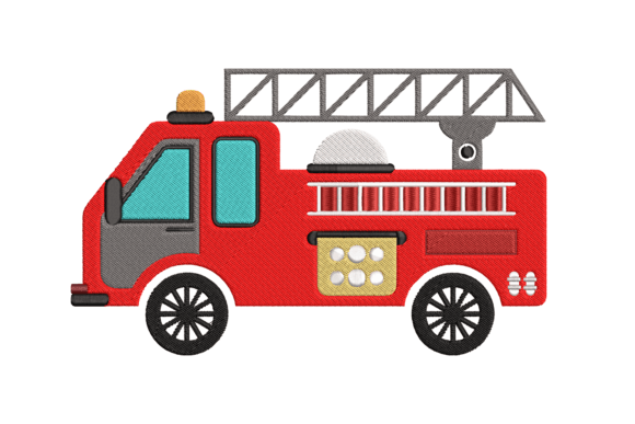 Fire Engine: A Bold Heroic Emblem for Holiday Crafts