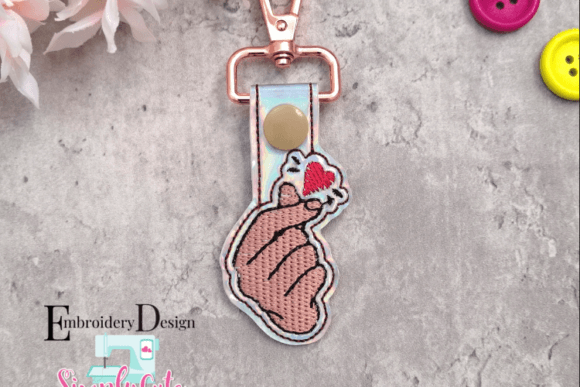 Heart Key Fob: Elevating Boutique Sweatshirt Embroidery