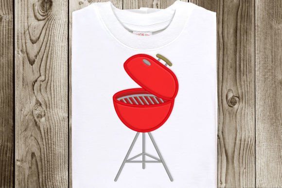 Review: BBQ Charcoal Grill Applique for Summer Projects