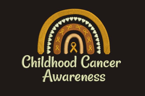 Review: Childhood Cancer Awareness Embroidery Design