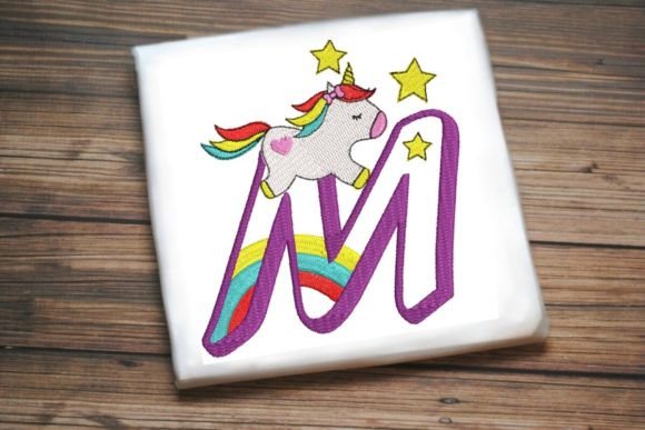 Review: Unicorn Rainbow Letter M for Boutique Apparel